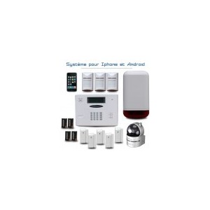 Alarme maison sans fil Optium KA440 avec caméra IP de vidéosurveillance WIFI